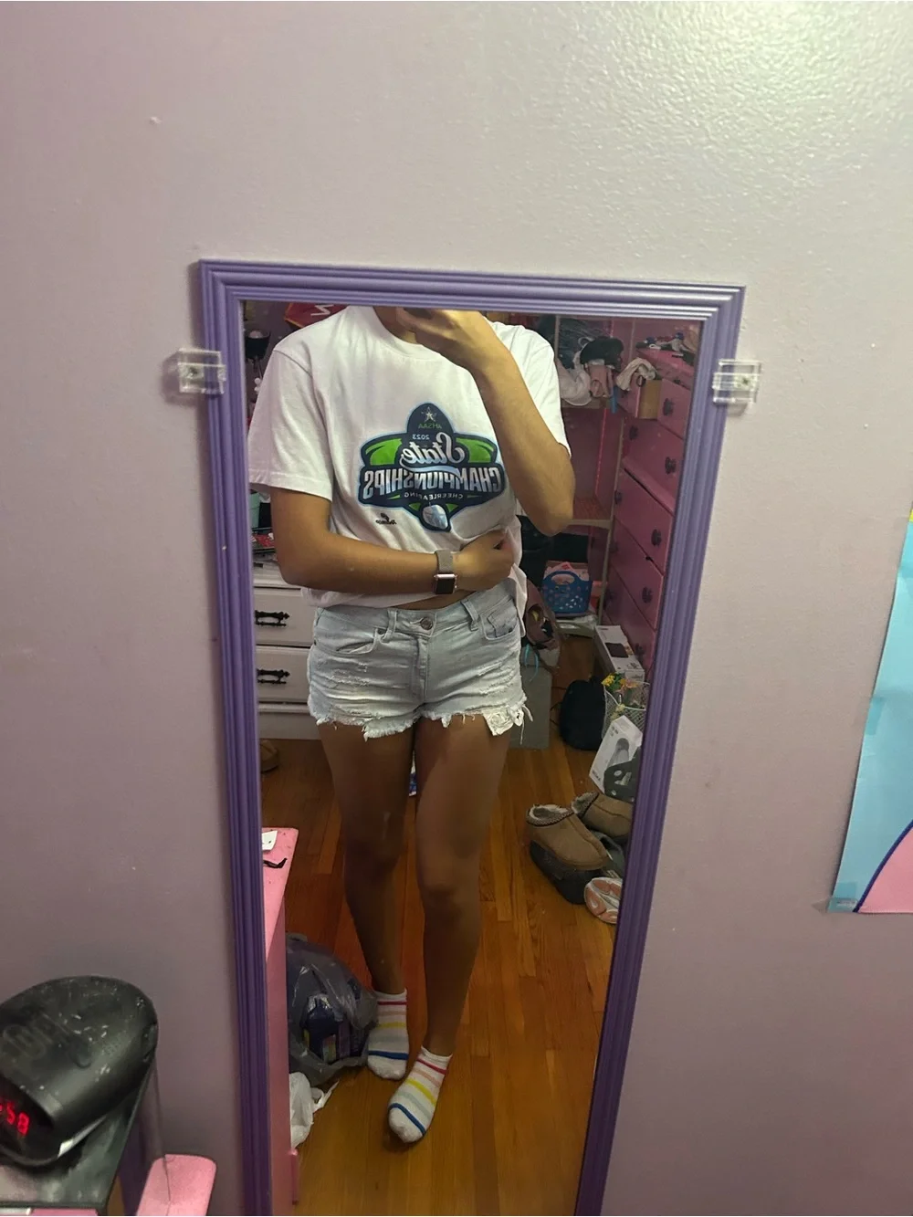 american eagle light washed denim shorts